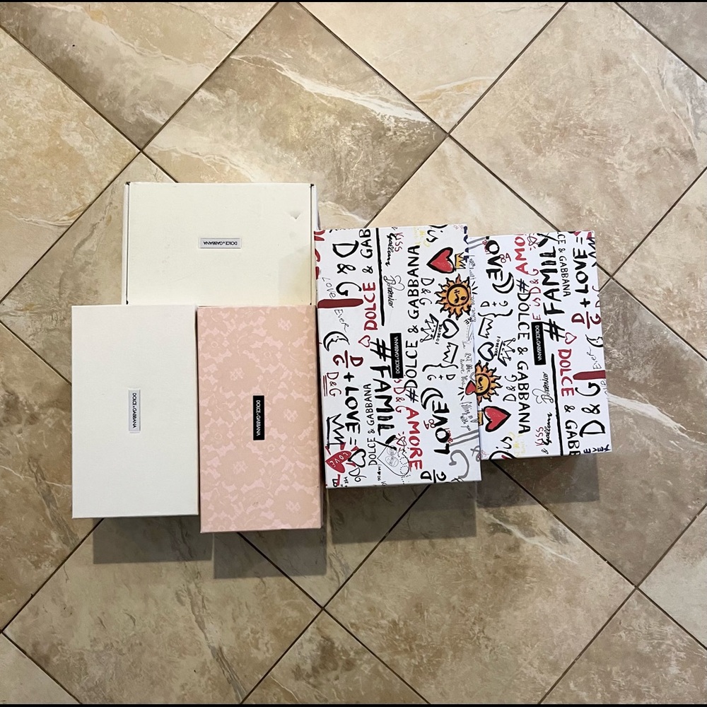DOLCE & GABBANA SHOE BOXES MULTIPLE DESIGNS